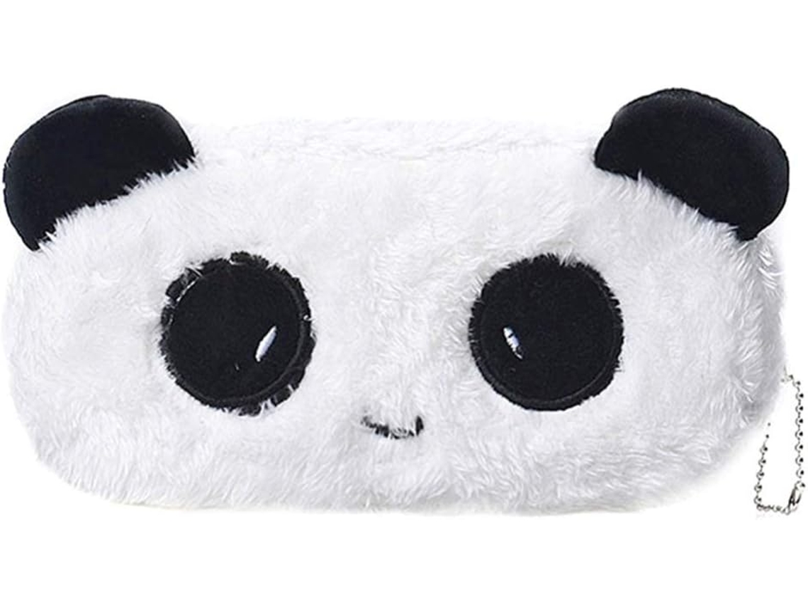 Estojo para Lápis, Portátil, com Bolsos, Pelúcia, Panda, Estudantes, Meninas AQUAFORGE