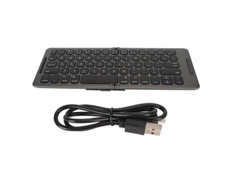 Foldable Bluetooth Keyboard 2 Fold Wireless Keyboard 3 Channel For Tablet Computer Efdafss