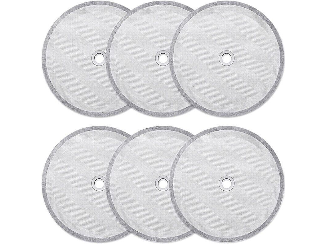 Pacote Com 6 Filtros De Reposição Para Cafeteiras Francesas. Reutilizáveis ​​para Máquinas Café Expresso Universais 1000 Ml / 34 Oz 8 Xícara