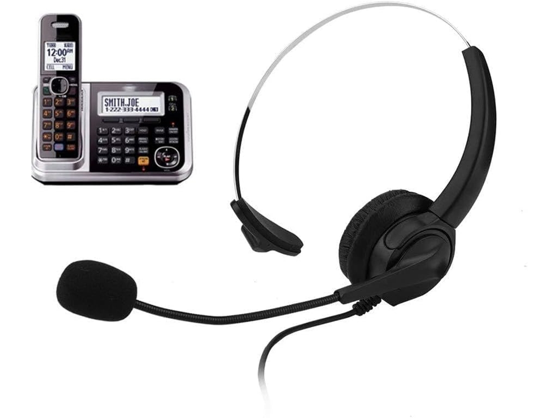 Fone De Ouvido Sem Fio Com Cancelamento De Ruído, Conector De 2,5 Mm, Ajustável Para Celulares, Com
