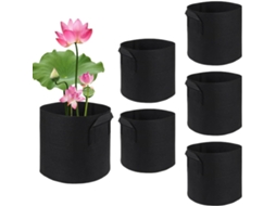 Kit de 6 Vasoss para Plantas Aquáticas para Jardinagem, Hidroponia, Aquários, Escritórios, Casas e Ambientes Internos CHABERLU
