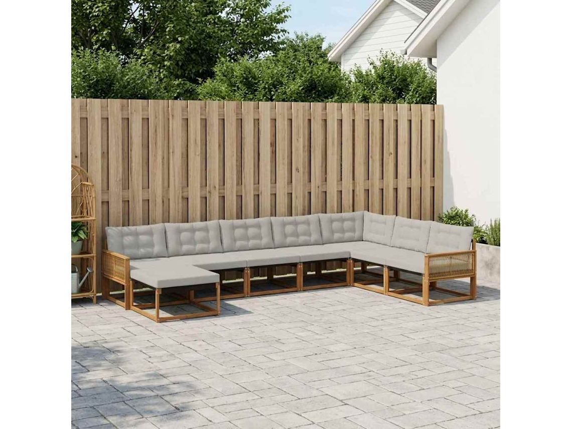 Vidaxl Conjunto De Sofás Para Exterior 8 Unid.