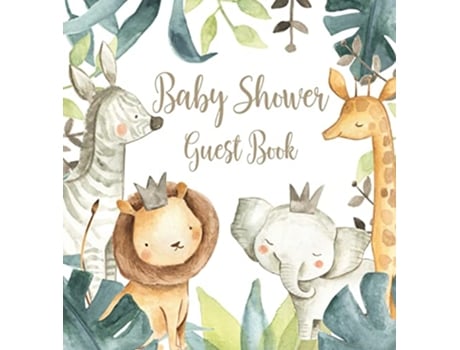 Livro Safari Baby Shower Guest Book Hardcover de Lulu And Bell (Inglês - Capa Dura)