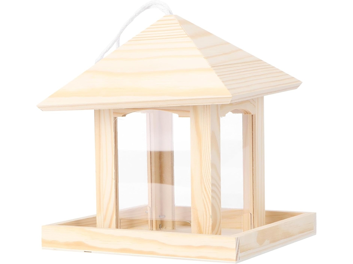 Comedouro de Plástico para Pássaros, para Pendurar no Jardim. Comedouro Decorativo com Design Prático para Pendurar. CHABERLU