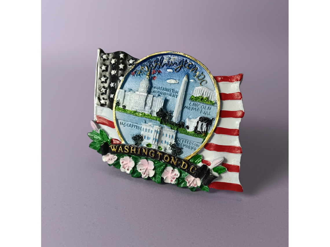 Ímã De Geladeira Da Estátua Da Liberdade (bandeira De Washington, D.c., Eua), Nova York, Las Vegas