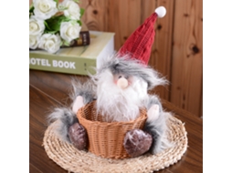 Cesto De Doces De Bambú Tema Natal Presente Infantil
