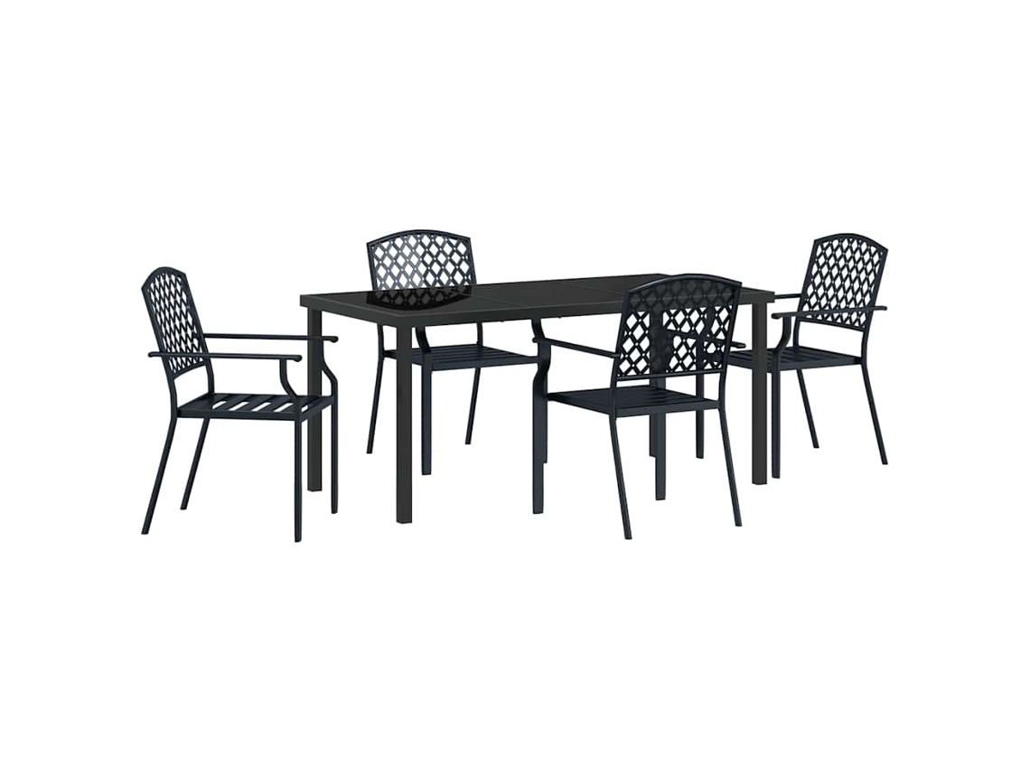 Conjunto de Móveis de Jardim 5 Pcs HARLANV1