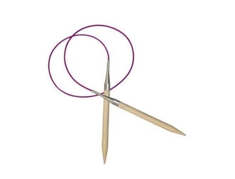 100 Cm X 8 Mm Basix Agulhas Circulares Fixas Em Bétula Knitpro