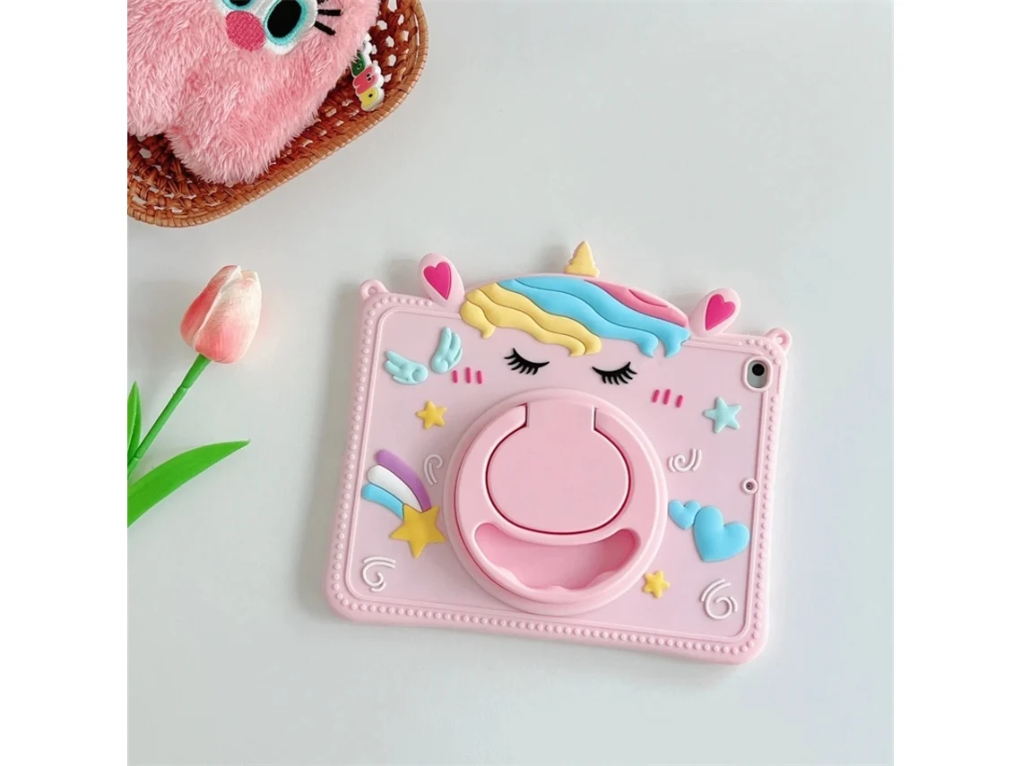 Capa Protetora De Silicone Com Estampa De Unicórnio Para Tablet Samsung Galaxy Tab S6 A7 Lite A8 A9 Plus 8.7 De 11 Polegadas