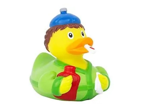 Pato De Goma Modelo Enfermo Con Termómetro Lilalu 8cm Li2307 P23