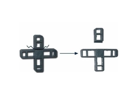 Crucetas de plastico 10 mm. bolsa 50