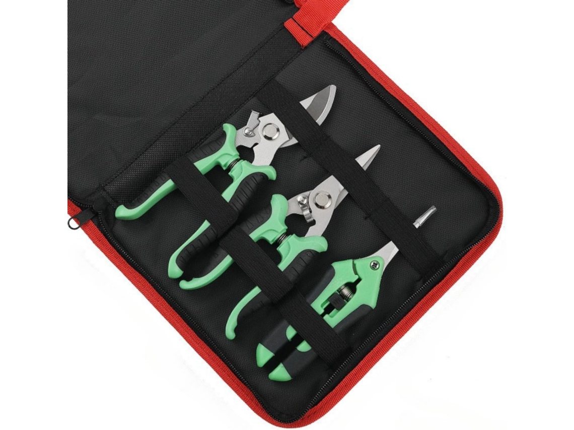 Conjunto de Tesouras de Jardinagem X001 com Cortadores de Galhos e Bolsa Oxford