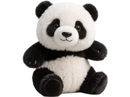 Panda De Pelúcia Fofo Para Decoração Mesas - Brinquedo Macio Sala