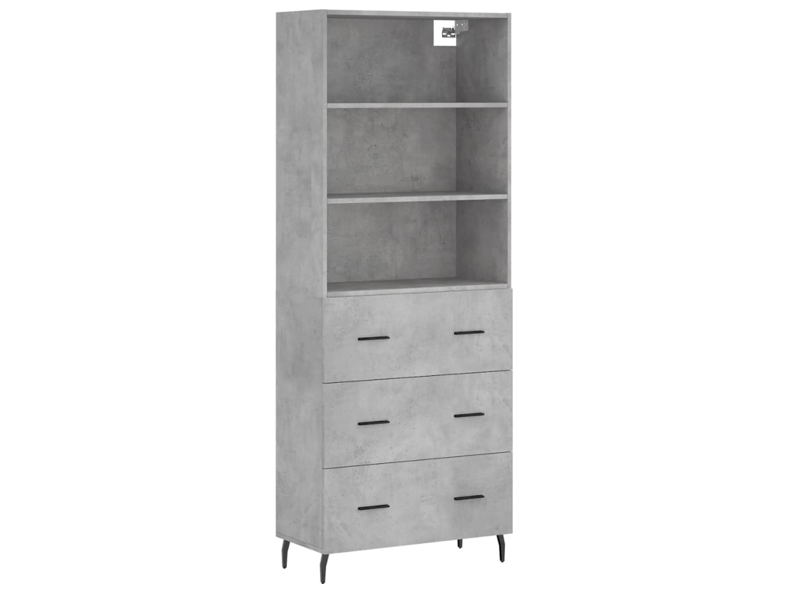Highboard, Highboards Vidaxl Cinzeto Madeira Processada (n/a)