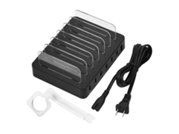 Carregador Usb LAXISCREED 6 Portas com Suporte para Relógio