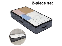 Sacos De Armazenamento Flexíveis Com Zíper Para Debaixo Da Cama Com Divisórias Removíveis Pacote Com 2, Cobertores E Edredons
