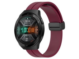 Pulseira De Silicone Com Fecho Magnético, Cor Sólida, Para Huawei Watch Gt 2e 22mm