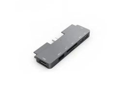 Estação de encaixe multifuncional 7 em 1 com USB 3.0 HDMI PD, carregamento, slots para cartão SD/TF e porta de áudio Cinza Yizhood