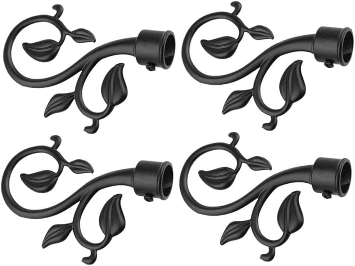 Conjunto De 4 Peças Para Decoração De Cortinas, Incluindo 4 Peças De Ponteiras Decorativas Para Varão/pompons, Ponteiras, Cabeças E Tampas