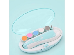 Aparador De Unhas Elétrico Para Bebê Com Luz Led 6 Em 1 Kit Seguro Baixo Ruído