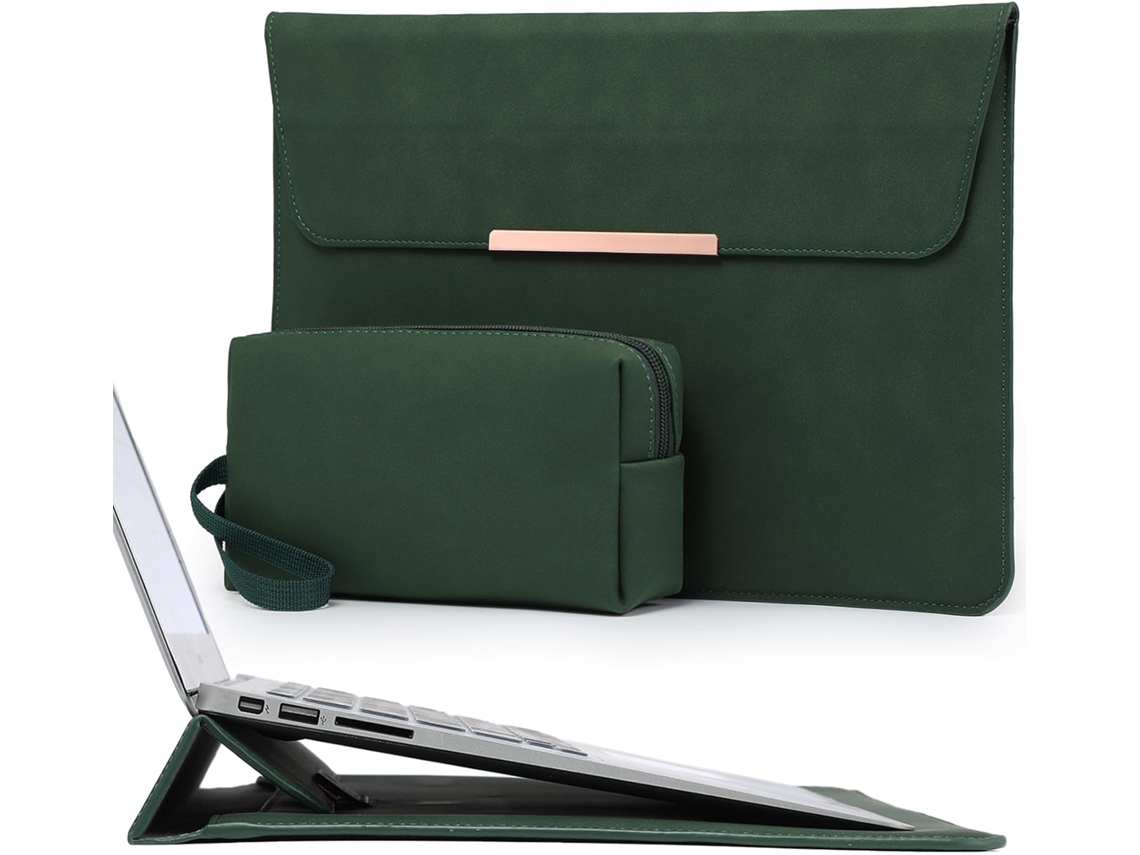 Bolsa Para Laptop Hyzuo De 13,3 A 14 Polegadas Com Função Suporte Macbook Pro M4/m3/m2/m1 (2025-2021), Air/pro 13,3, Surface L 13,-aquaforge