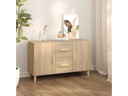 Vidaxl Aparador 100x36x60 Cm Derivados De Madeira Carvalho Sonoma