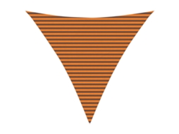 Conjunto 1 Sombra De Sol Vidaxl Laranja Poliéster (4,5 X 4,5 X 4,5 M)