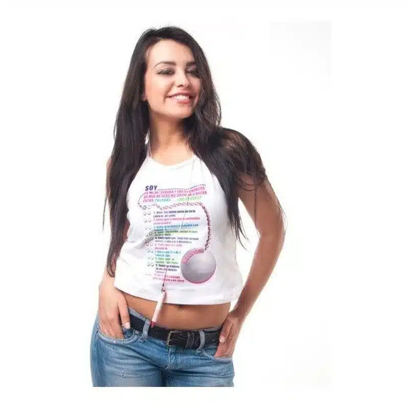 Camiseta Top Mujer Adulta De Pruebas Con Bolígrafo 2864 Femarvi