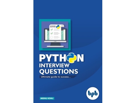 Livro Python Interview Questions De Meenu Kohli (inglês)