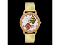 Relógios Moda Unissex Masculino E Mulher Relógio De Quartzo Dourado