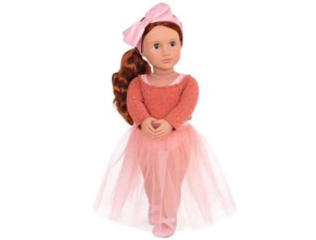 Boneca Clássica Aubrie 46 Cm Nossa Geração Cabelo Ruivo Saia de Tule para Criança OUR GENERATION