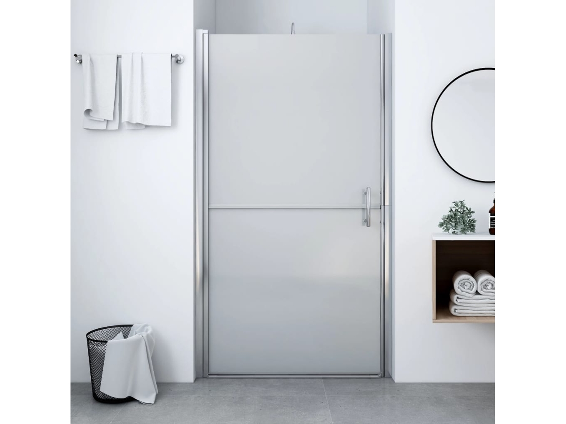 Vidaxl Porta De Chuveiro Vidro Fosco Temperado 91x195 Cm