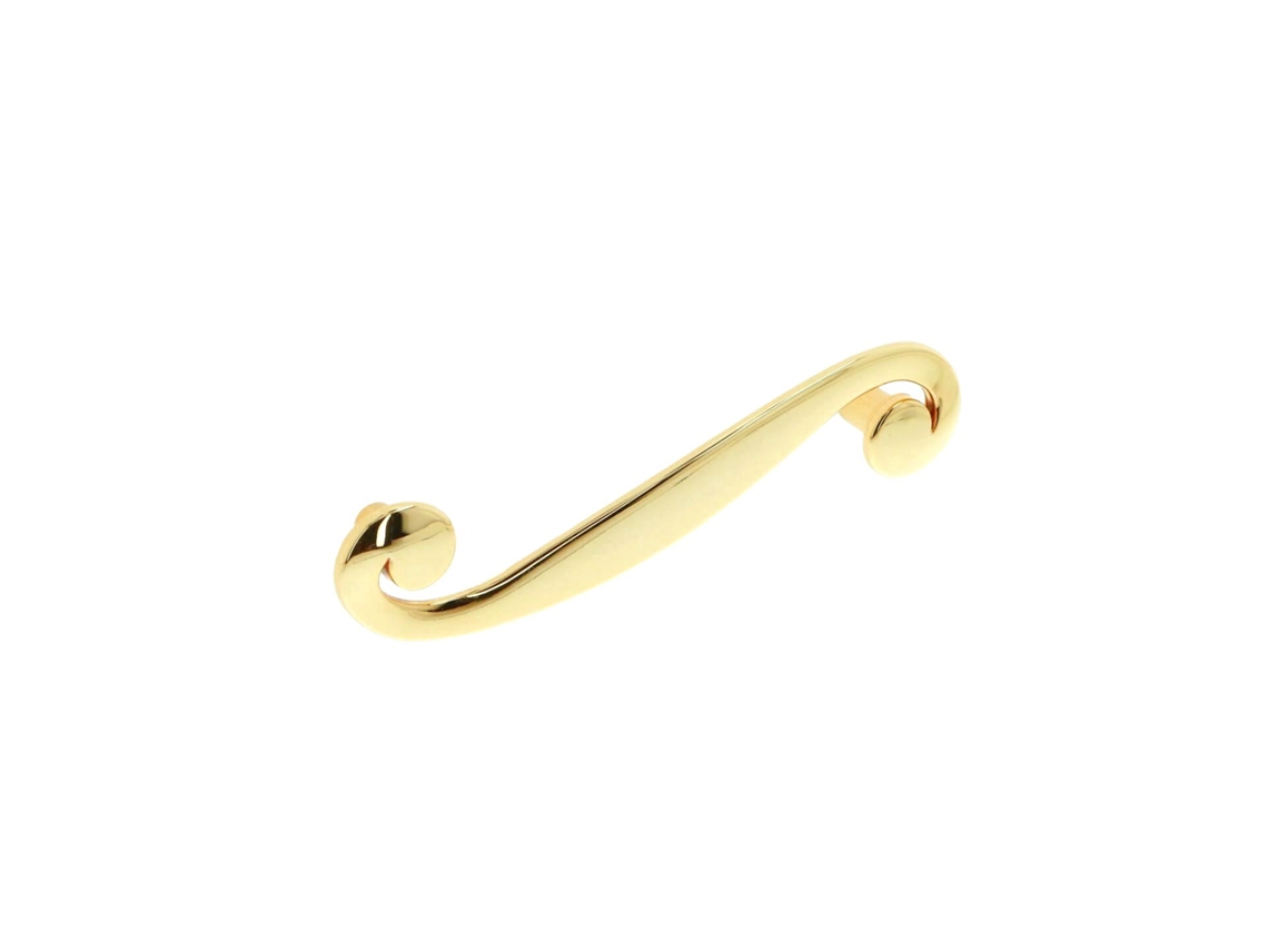 Conjunto de 25 Puxadores para Móveis em Zamac com 96mm de centro, ouro banhado HARDWAREXCHANGE