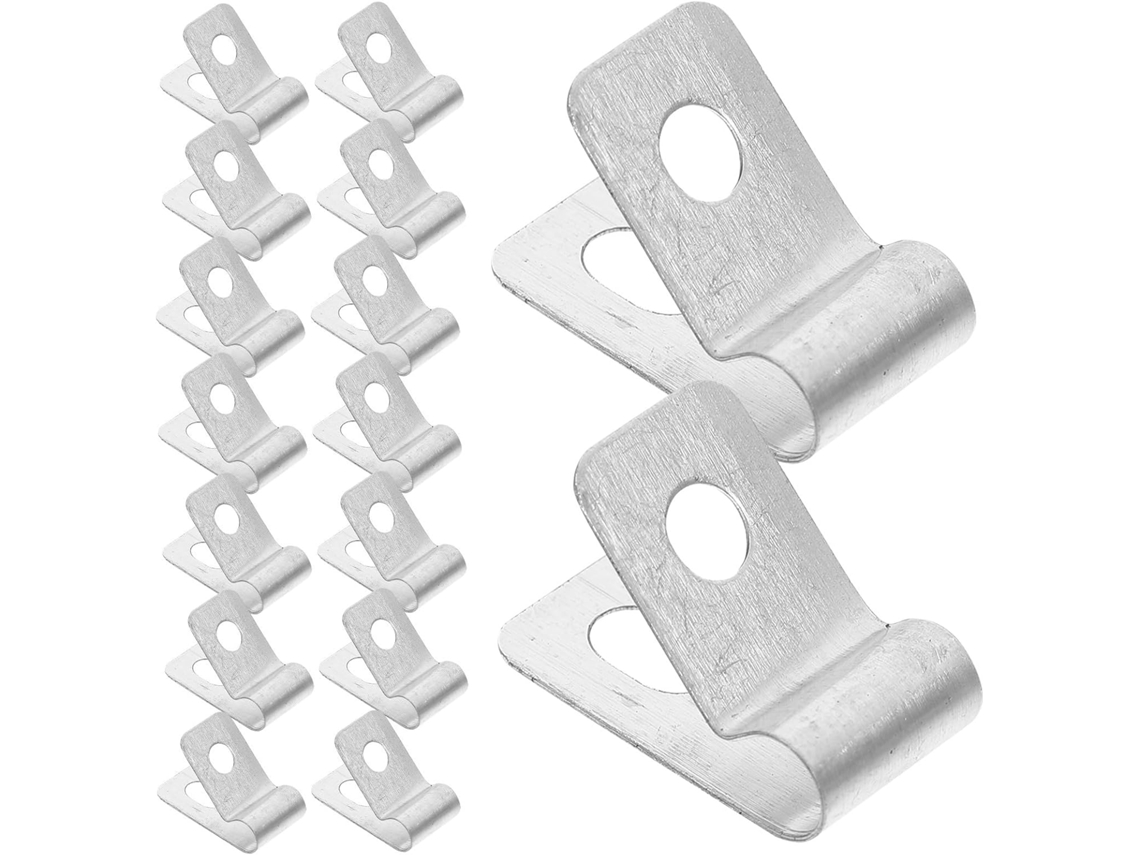 Grampos para Arame de Cerca, Design Compacto, 100 Peças com Parafusos de Alumínio. Fácil Montagem para Cercas CHABERLU