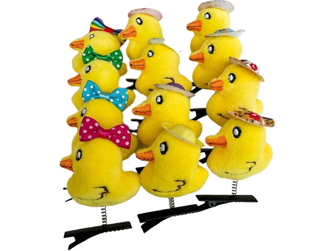 Presilhas de Cabelo SFUSHOS, 12 unidades, em Forma de Pato