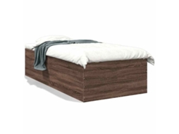 Bed Frame, Bed Frames Vidaxl Marrom Madeira Processada (90 X 200 Cm)