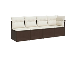 Garden Sofa, Garden Sofas Vidaxl Marrom Rattan / Vime (n/a)