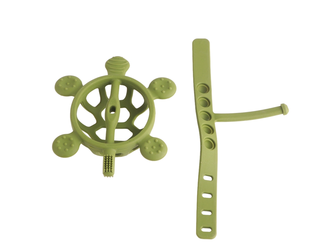 Brinquedo Mordedor Silicone Comida Tartaruga BUSINESS