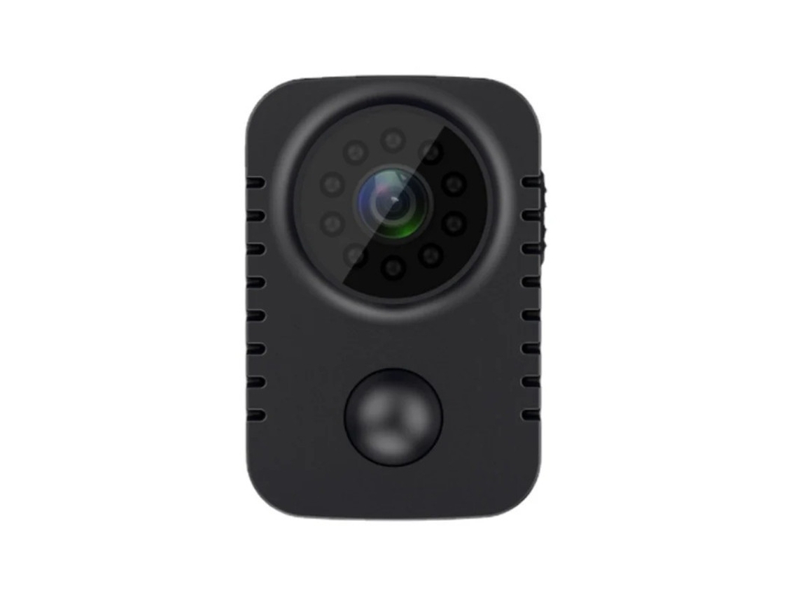 Câmera Hd 1080p Com Visão Noturna E Grande Angular De 120° (preta)
