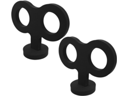 Conjunto De 2 Adesivos Decorativos Em Formato De Chave De Carro Com Mecanismo De Corda.