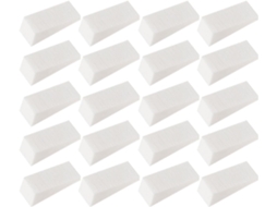 Almofadas De Esponja Triangulares Brancas Para Unhas, Pacote Com 20 Unidades, Acessório Para Manicure.