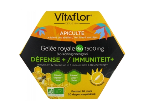 Geléia Real Orgânica 1500 Mg Defesa 20 Ampolas VITAFLOR