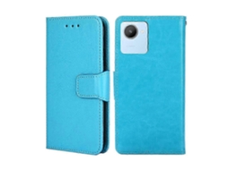 25-26 For Realme C30 4g/narzo 50i Prime Crystal Texture Horizontal Flip Leather Phone Case