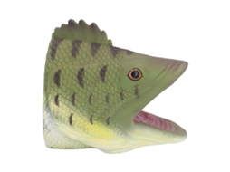 Walshlxq títere de Mão de Peixe Bass Simulação Alta Brinquedo Interativo para Crianças Animal de Mão