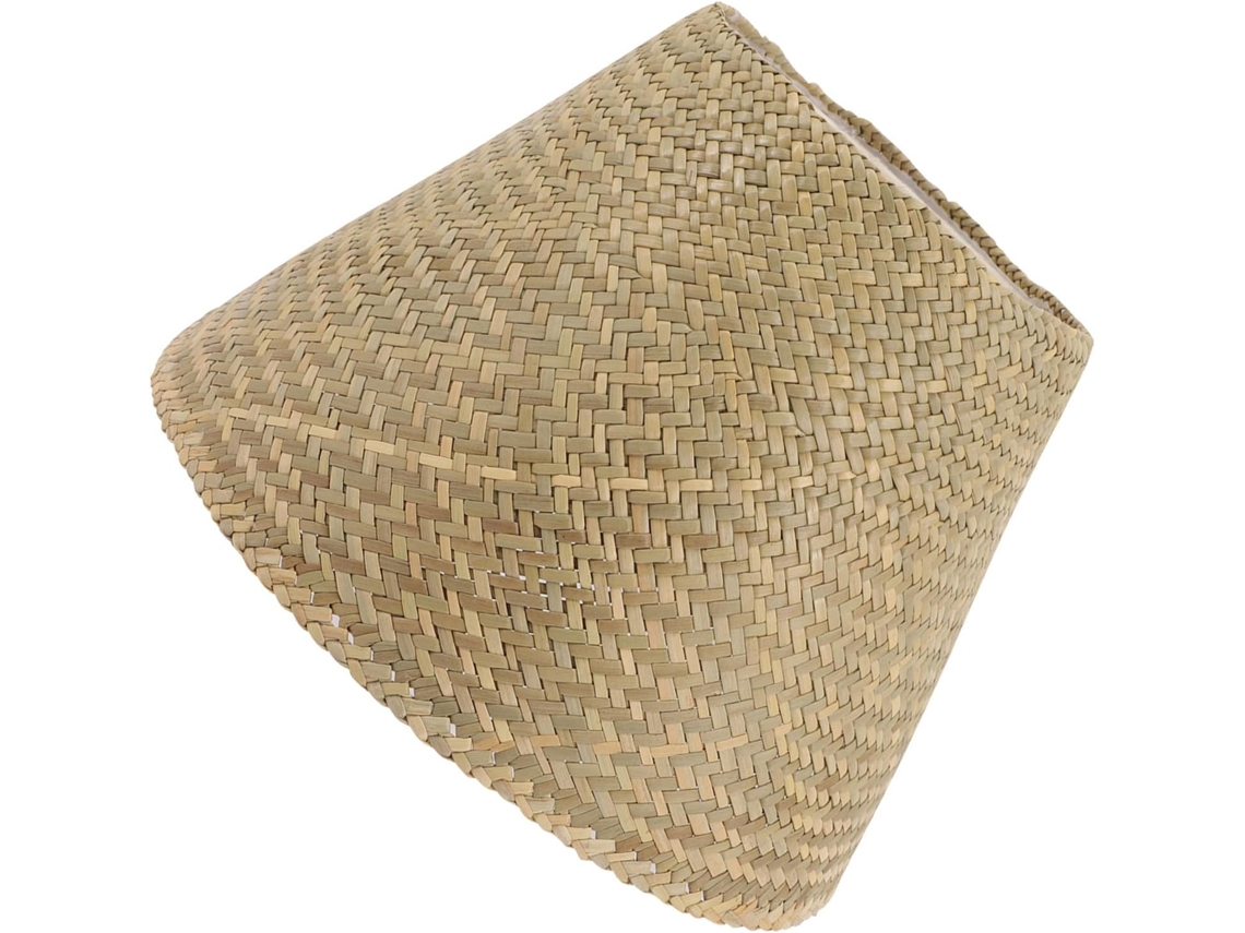 Abajur Vintage Trançado Em Material Sintético Para Luminária De Mesa E