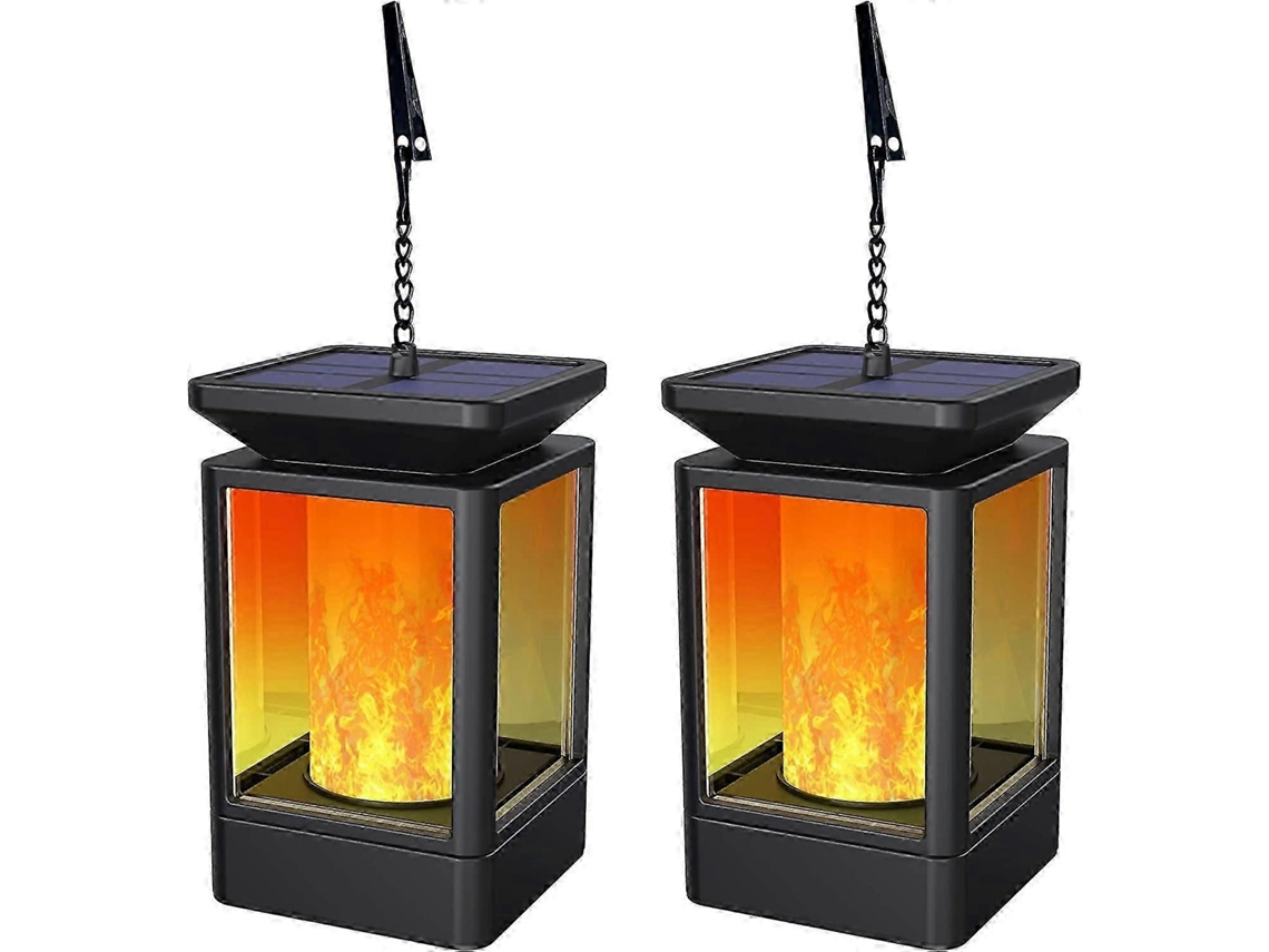 Lanternas Solares Para Áreas Externas, Luzes Suspensas Com Efeito De Chama, Decoração De Jardim Olysi Shop