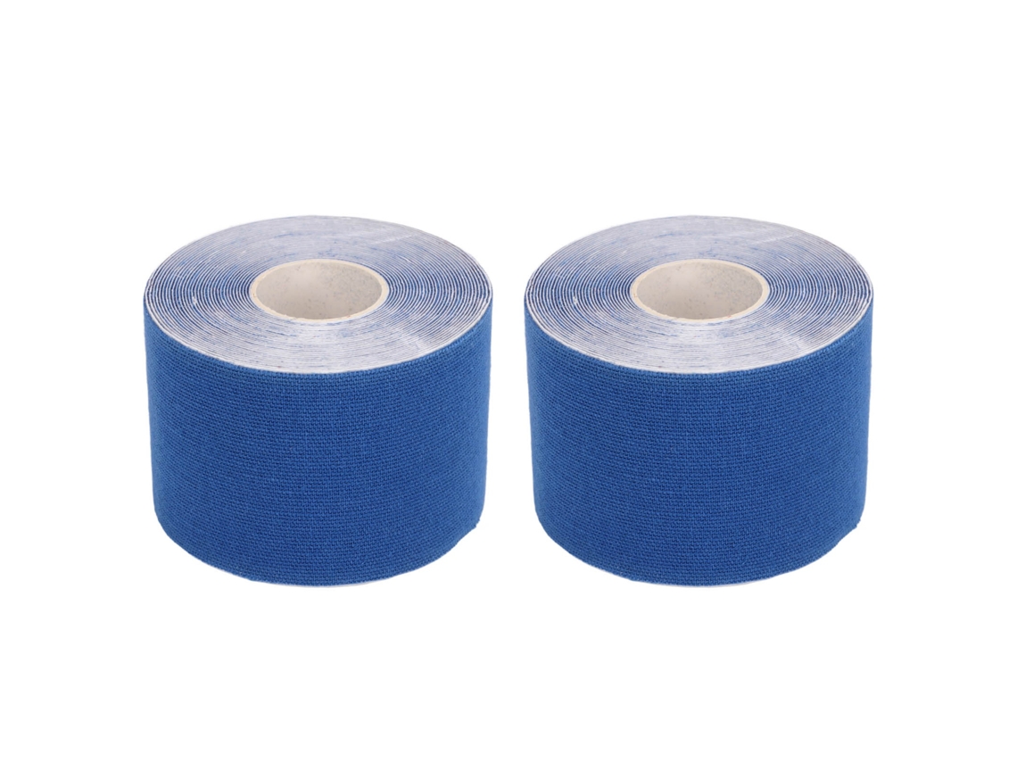 Lurelia Fita Cinesiológica, 2 Peças, Fita De Cinesiologia Atlética De 5 Cm X 5 M Para Proteção Muscular Para Badminton E Fitness, Azul Escuro