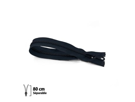 Fermeture Éclair Z54 Moldada 6mm Separável 80 Cm Eclair