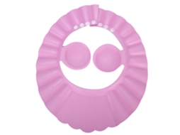 2026 sombrero de Baño Silicona para Bebé Con Protección de Oídos Y Cabello, Gorro Anti goteo para Shampoo, Rosa