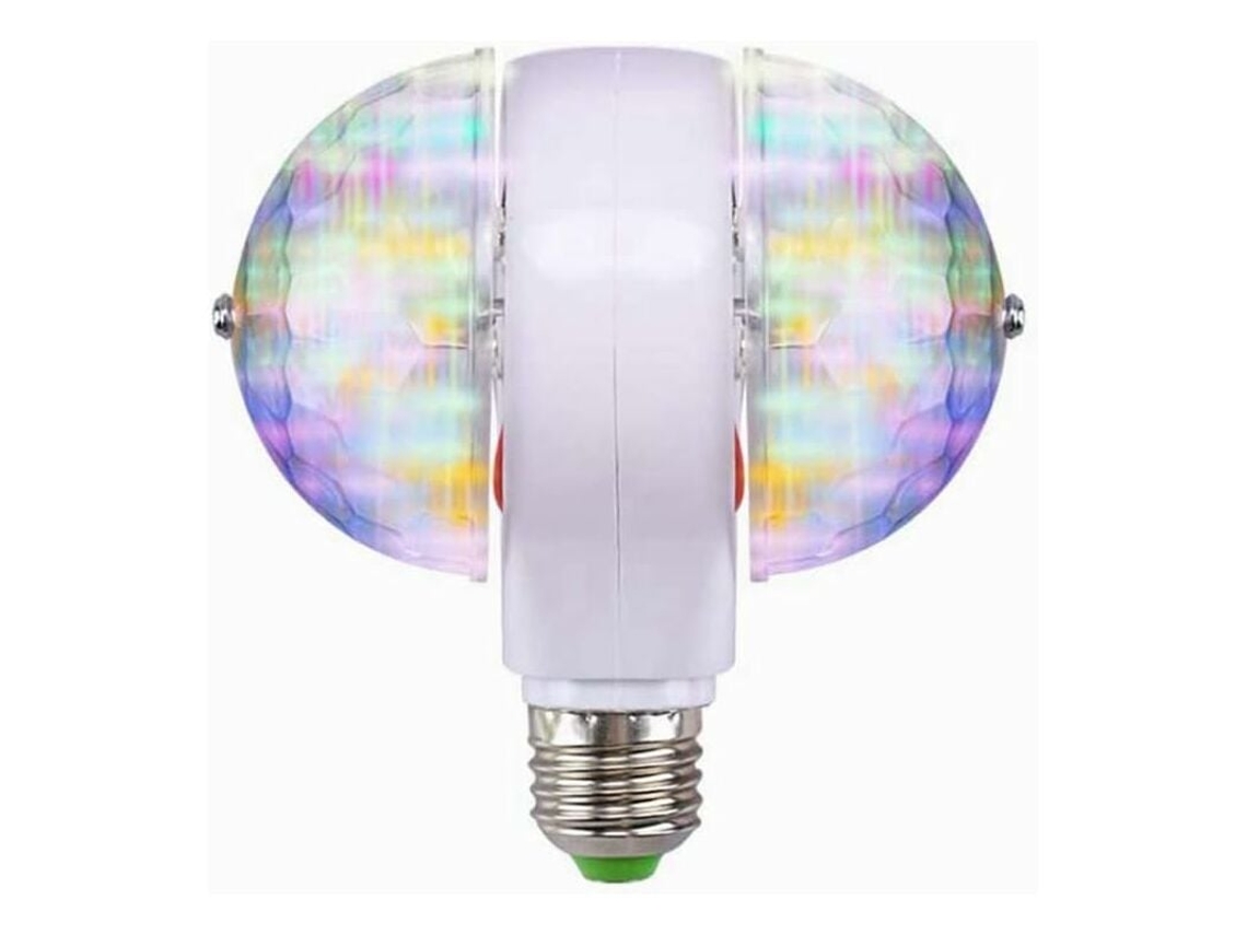Luz De Palco, E27 Rgb Led Disco Stage Light Ball Bulb 2 Cabeças Rotating Party Effect Lamp Loops Light Rgb Led Stage Light (220v) Klb
